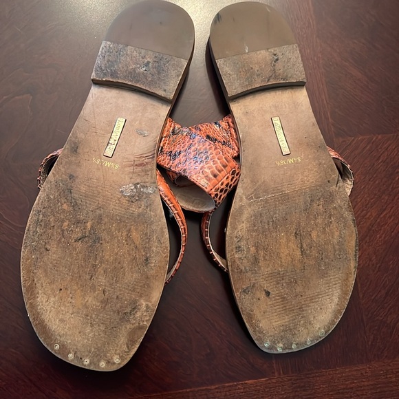 Louise et Cie Women’s slip on sandal animal print  leather size 8.5 - Picture 7 of 17